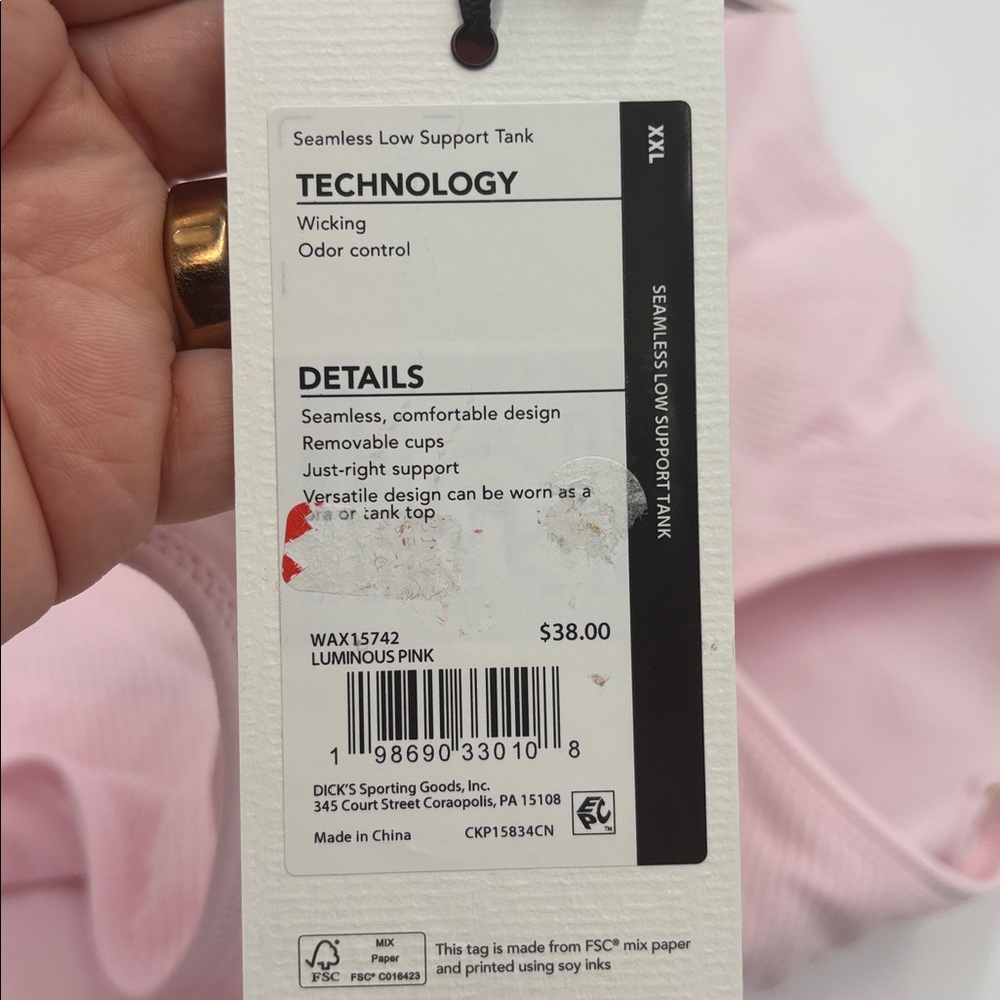 CALIA High Neck Seamless Brami in Luminous Pink - Picture 5 of 6